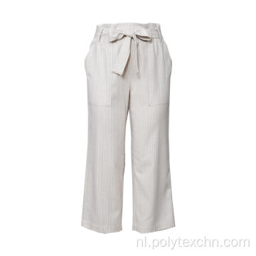 Lente zomer losse katoenen linnen overall broek